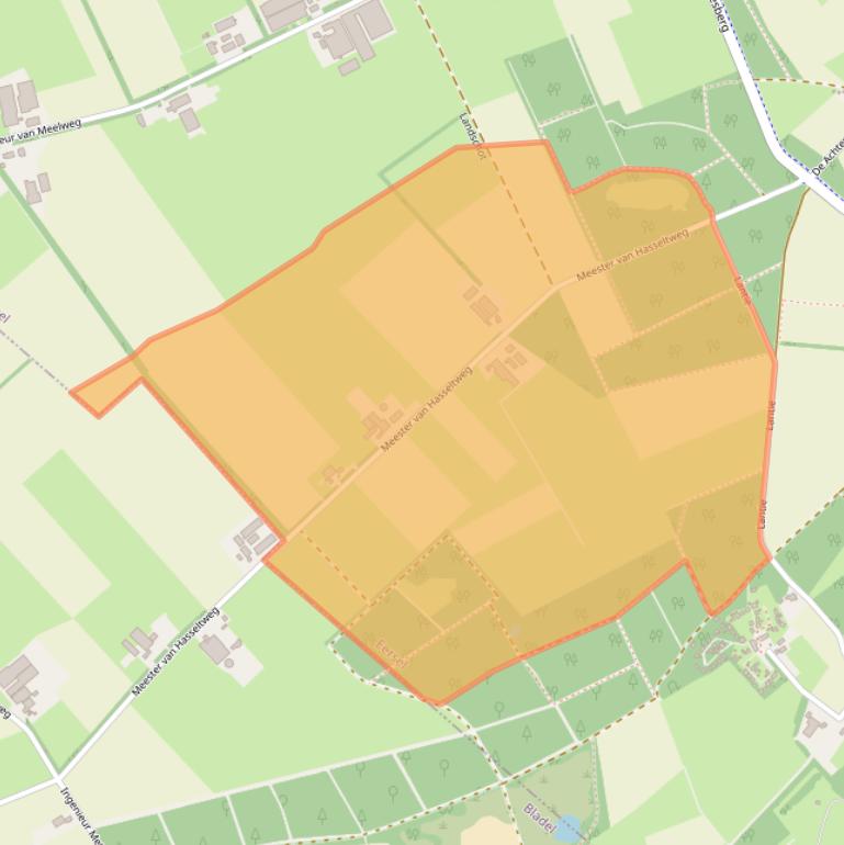 Kaart van postcodegebied 5512NM.