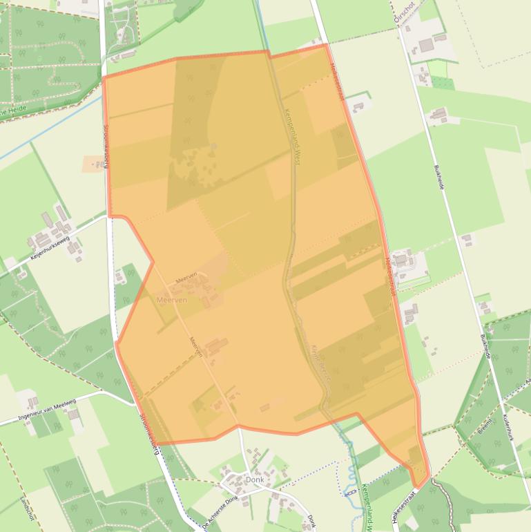 Kaart van postcodegebied 5512NR.