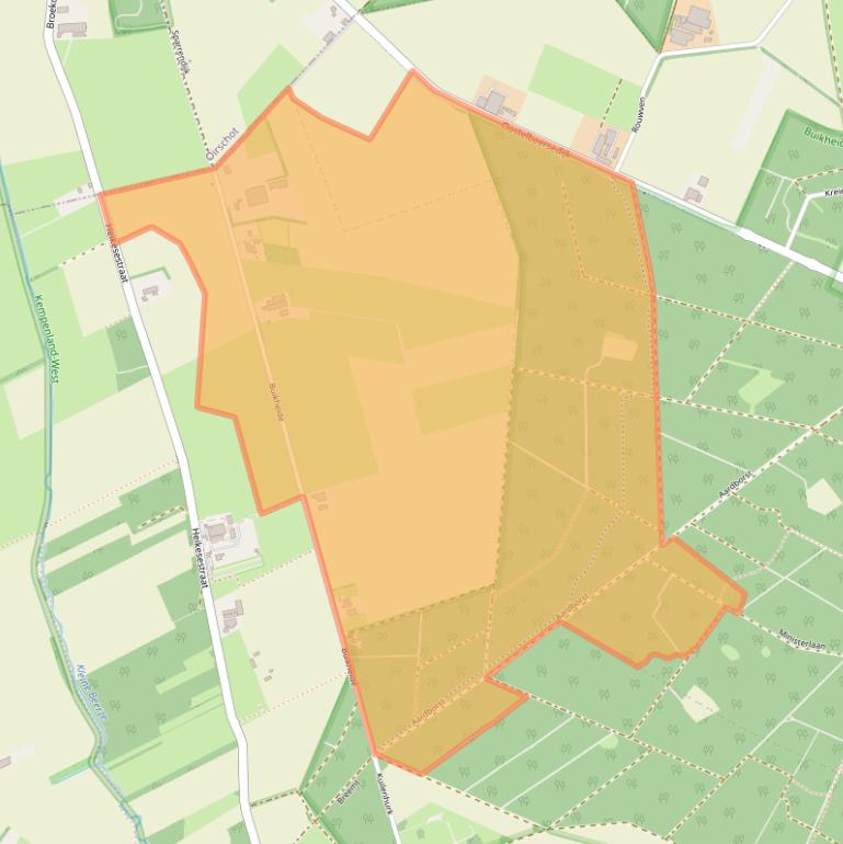 Kaart van postcodegebied 5512PB.