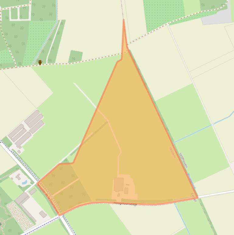 Kaart van postcodegebied 5512RA.