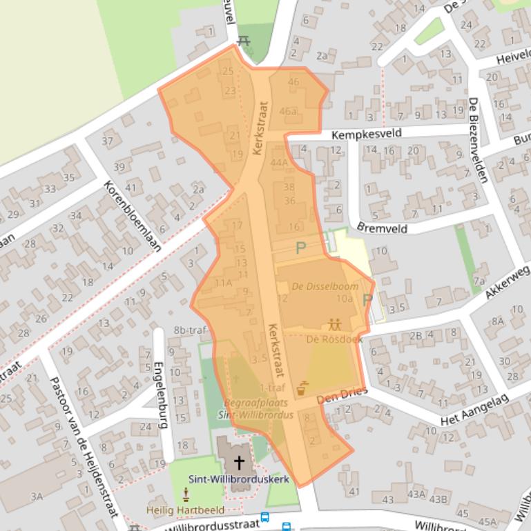 Kaart van postcodegebied 5513AP.