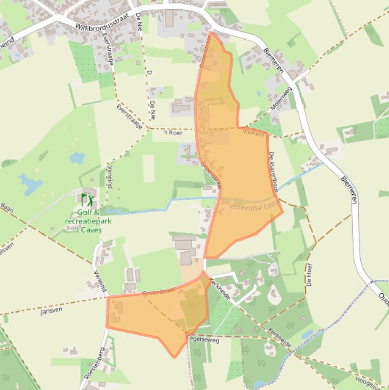 Kaart van postcodegebied 5513NB.