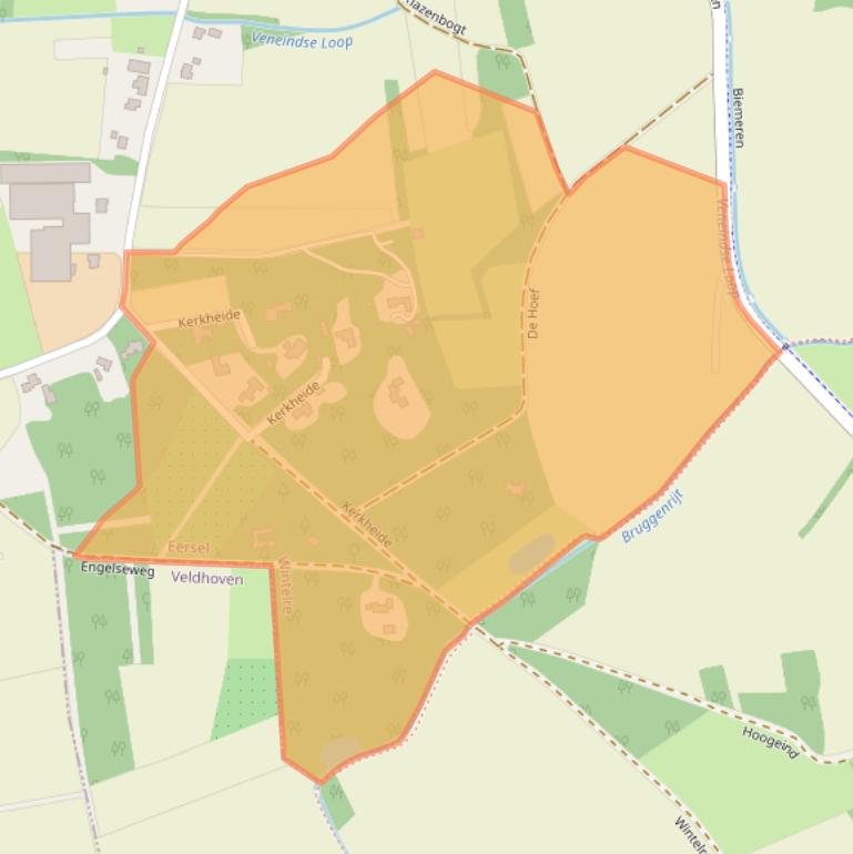 Kaart van postcodegebied 5513ND.