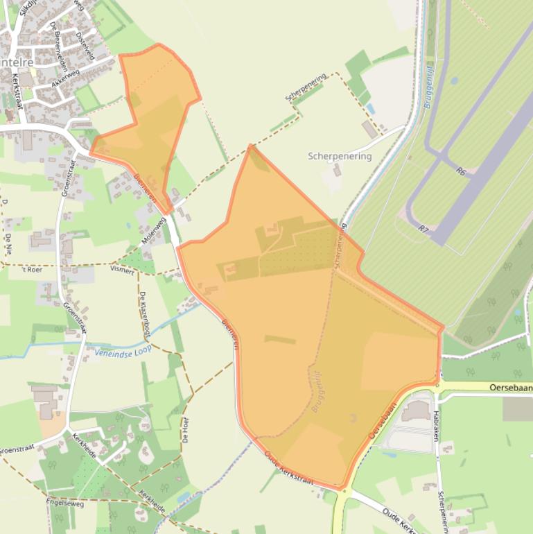 Kaart van postcodegebied 5513NH.