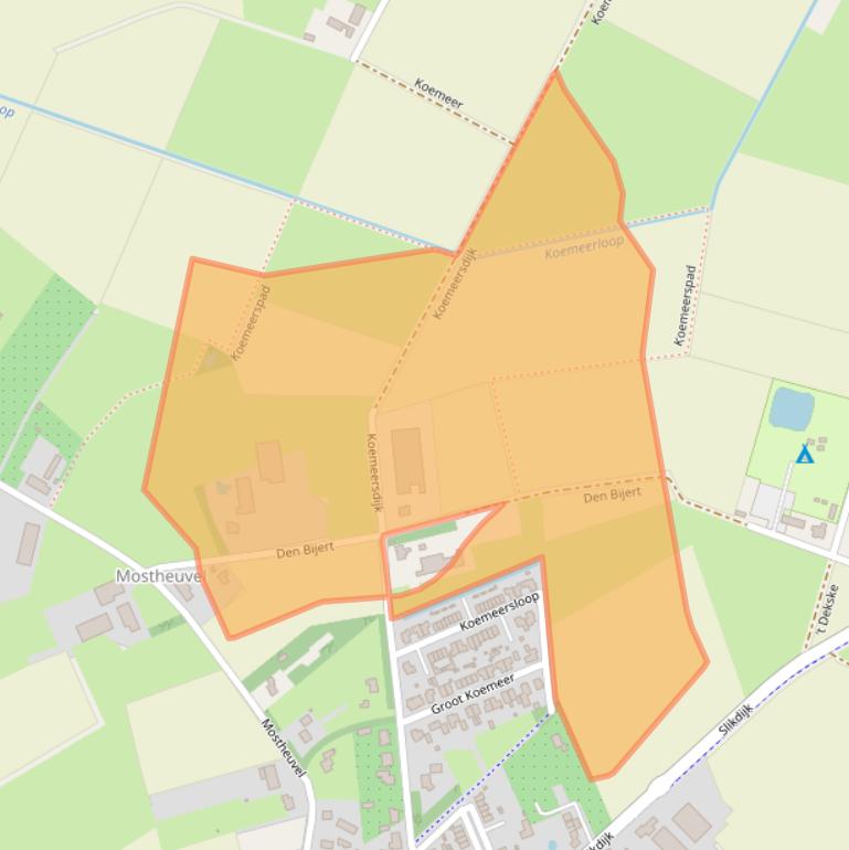 Kaart van postcodegebied 5513NM.