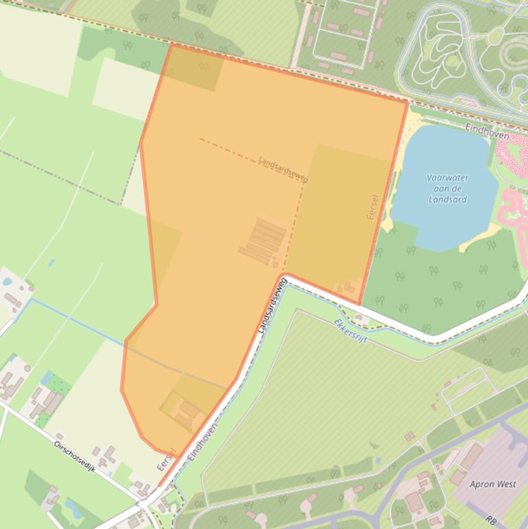 Kaart van postcodegebied 5513PC.