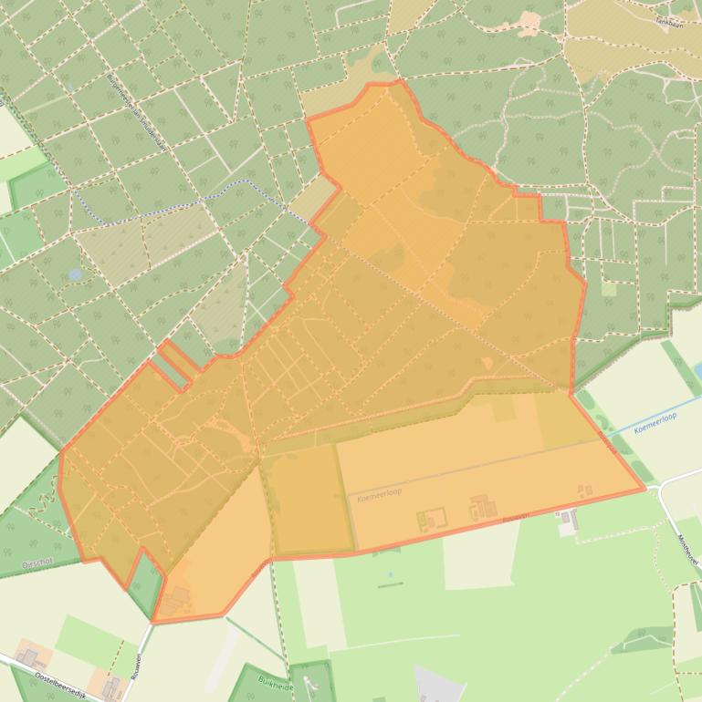 Kaart van postcodegebied 5513PK.