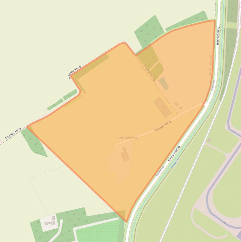 Kaart van postcodegebied 5513RA.