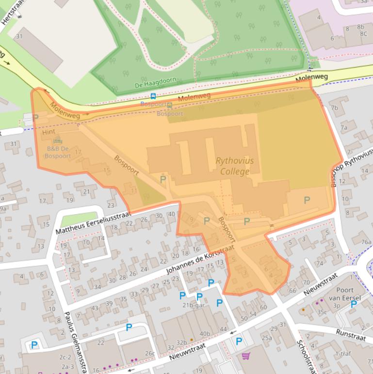 Kaart van postcodegebied 5521CK.