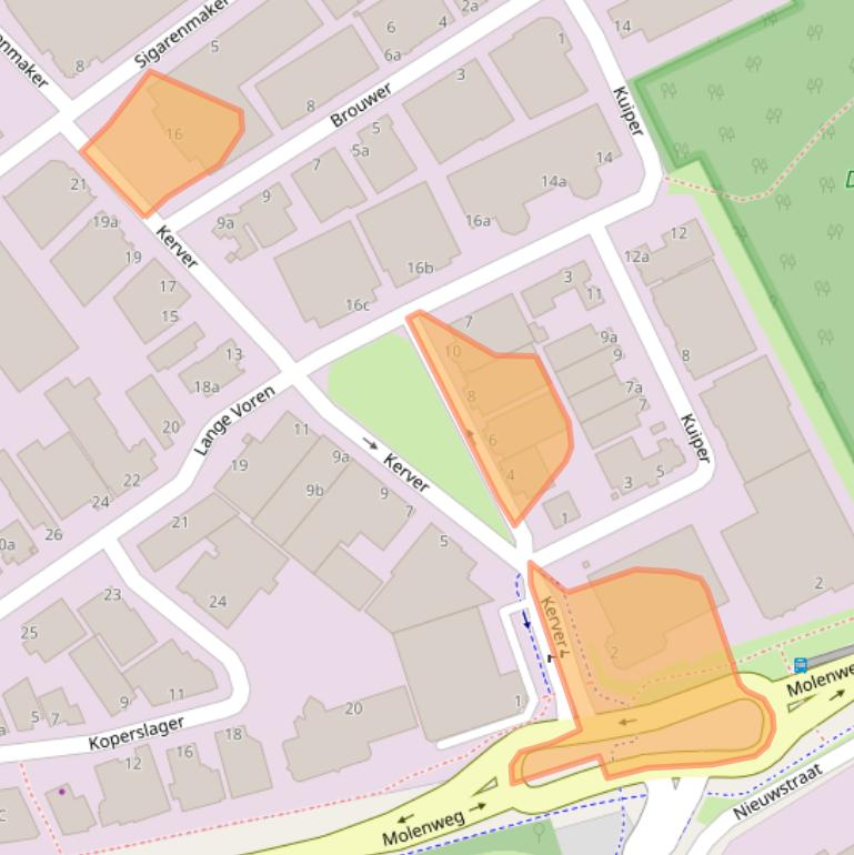 Kaart van postcodegebied 5521DB.