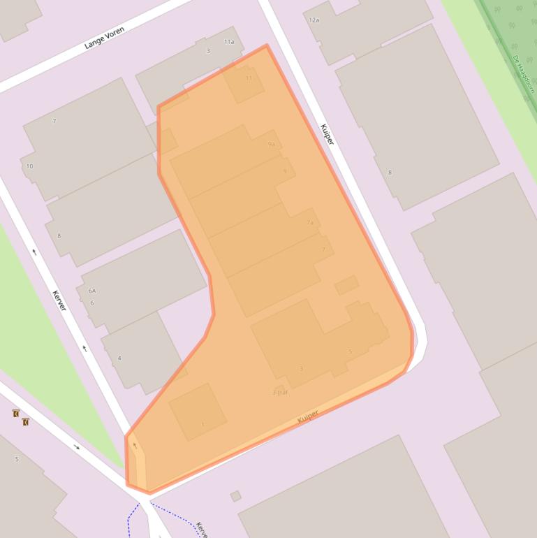 Kaart van postcodegebied 5521DG.