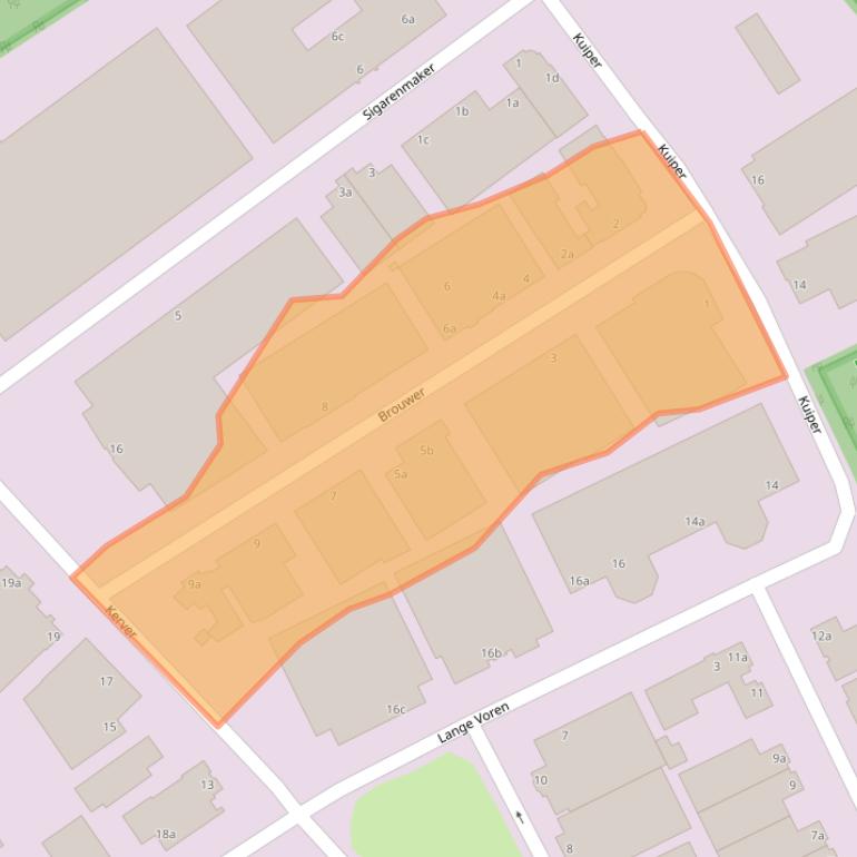 Kaart van postcodegebied 5521DK.