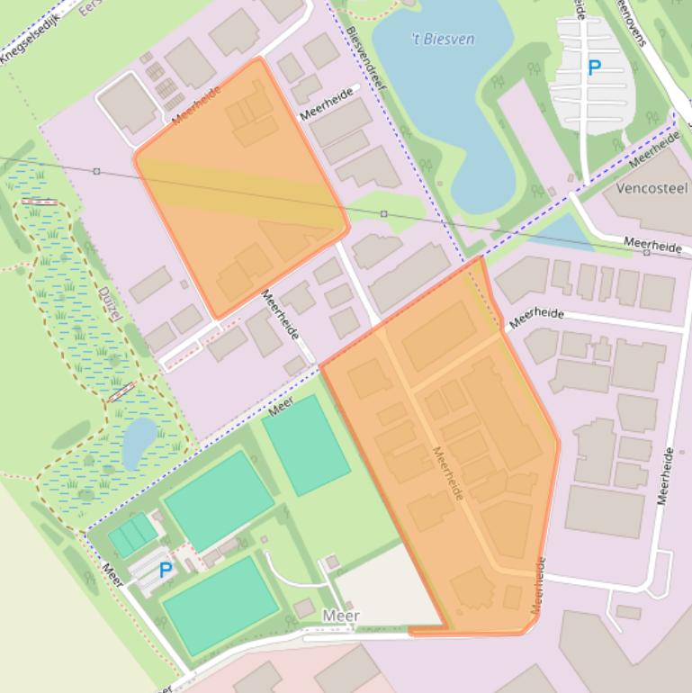 Kaart van postcodegebied 5521DX.