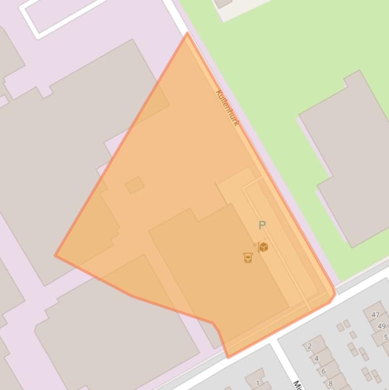 Kaart van postcodegebied 5521EN.