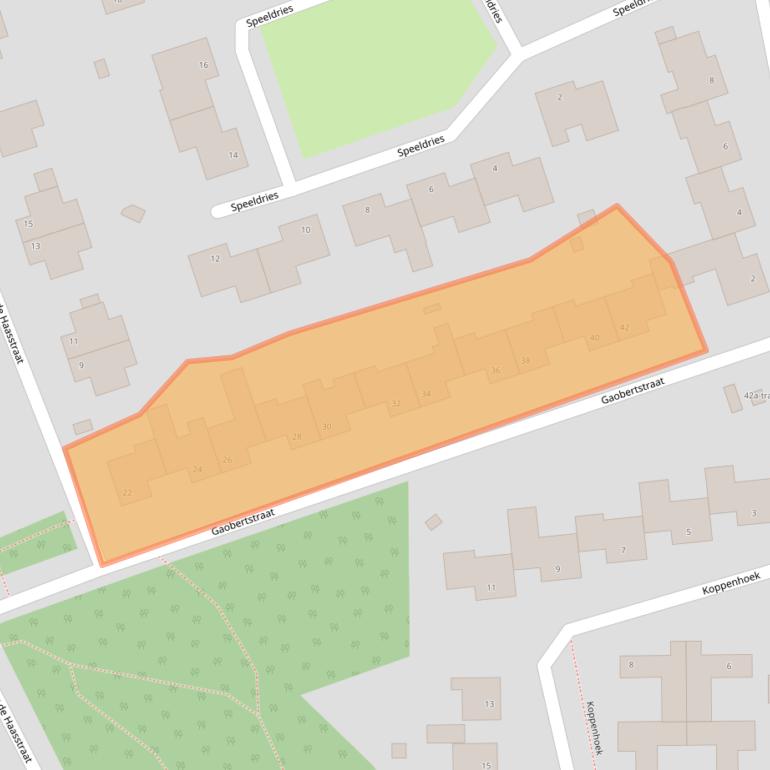 Kaart van postcodegebied 5521GC.