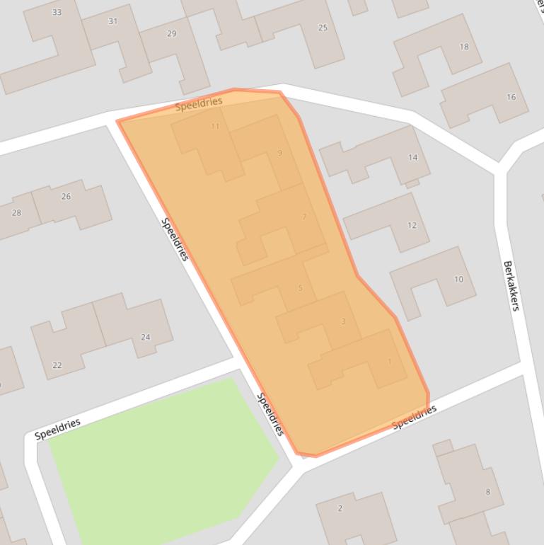 Kaart van postcodegebied 5521GE.