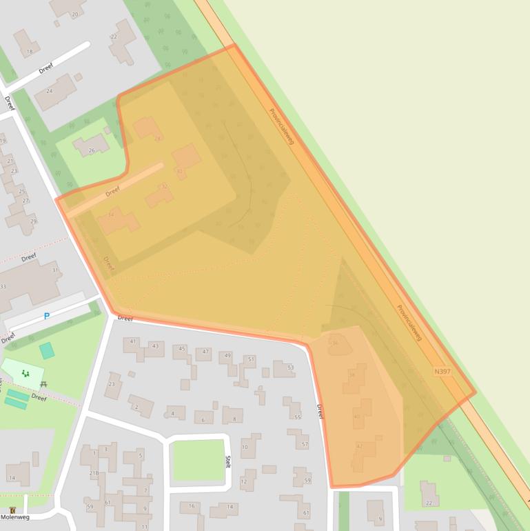 Kaart van postcodegebied 5521GS.