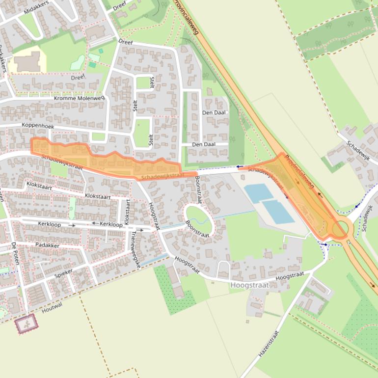 Kaart van postcodegebied 5521HG.