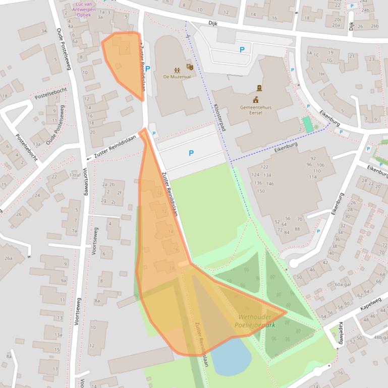 Kaart van postcodegebied 5521HX.