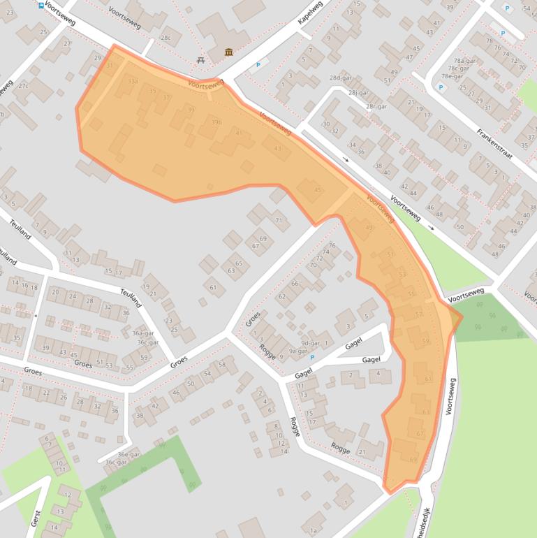 Kaart van postcodegebied 5521JC.