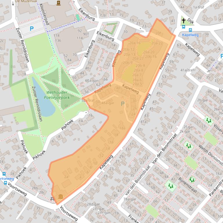 Kaart van postcodegebied 5521JJ.