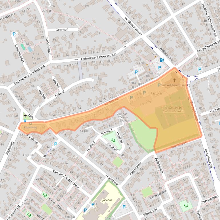 Kaart van postcodegebied 5521JK.