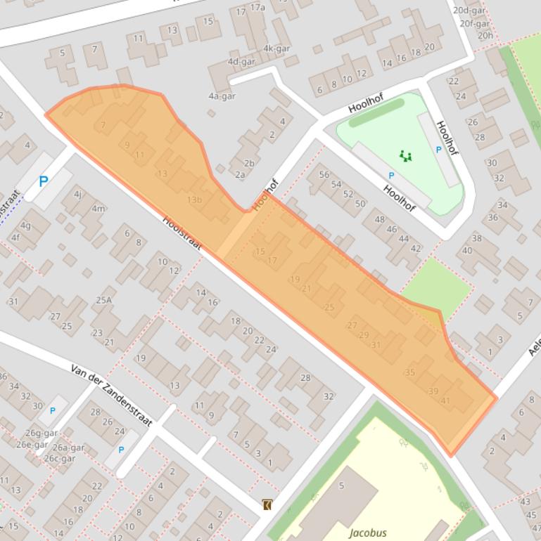 Kaart van postcodegebied 5521JM.
