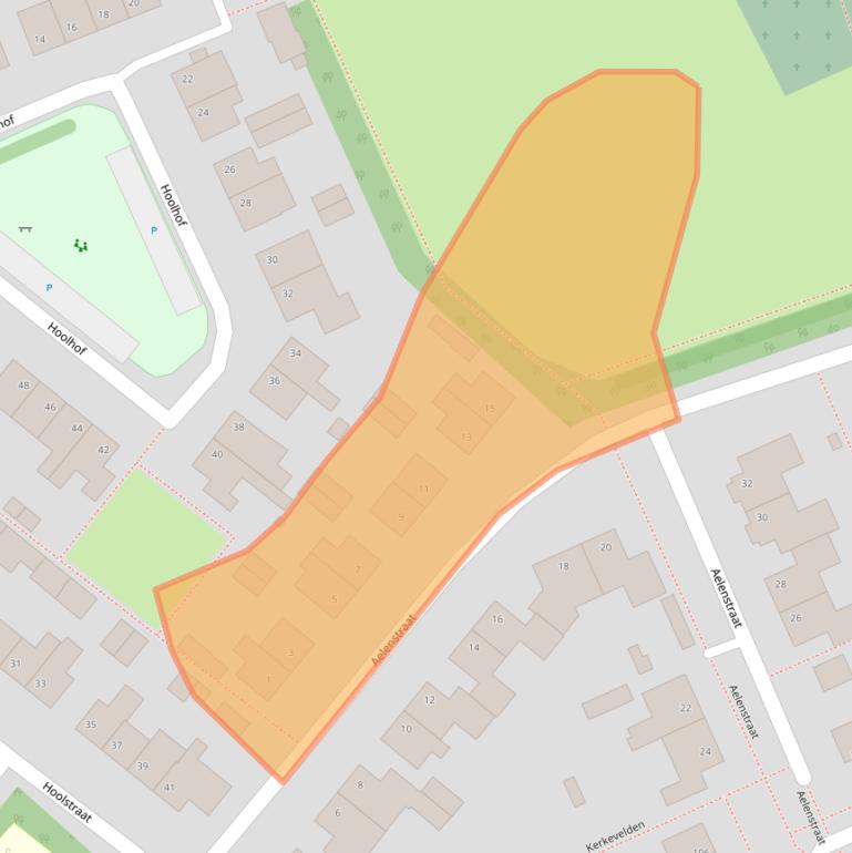 Kaart van postcodegebied 5521JT.