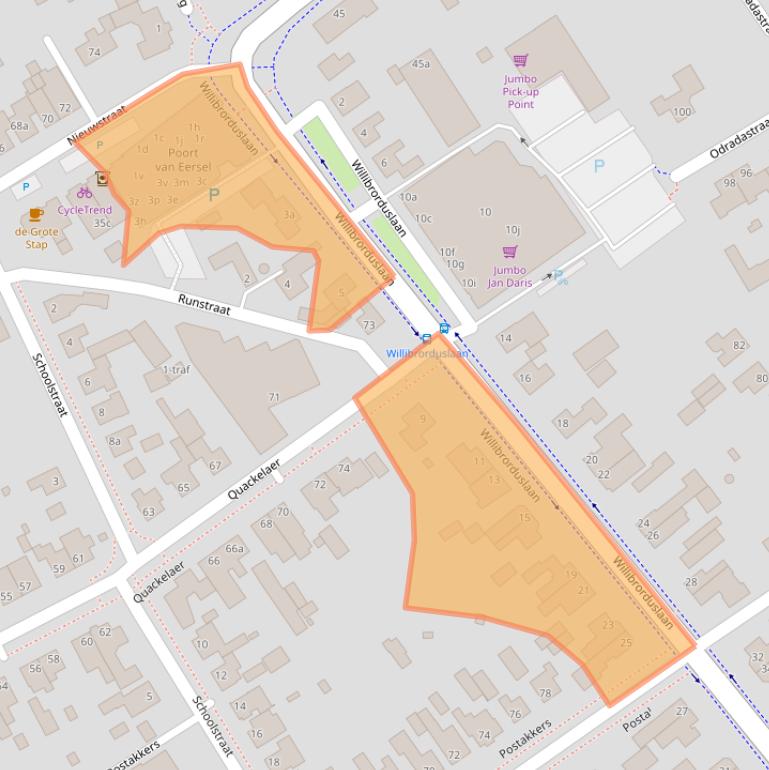 Kaart van postcodegebied 5521KA.