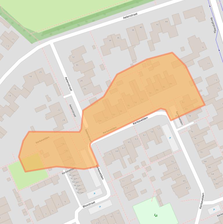 Kaart van postcodegebied 5521KK.