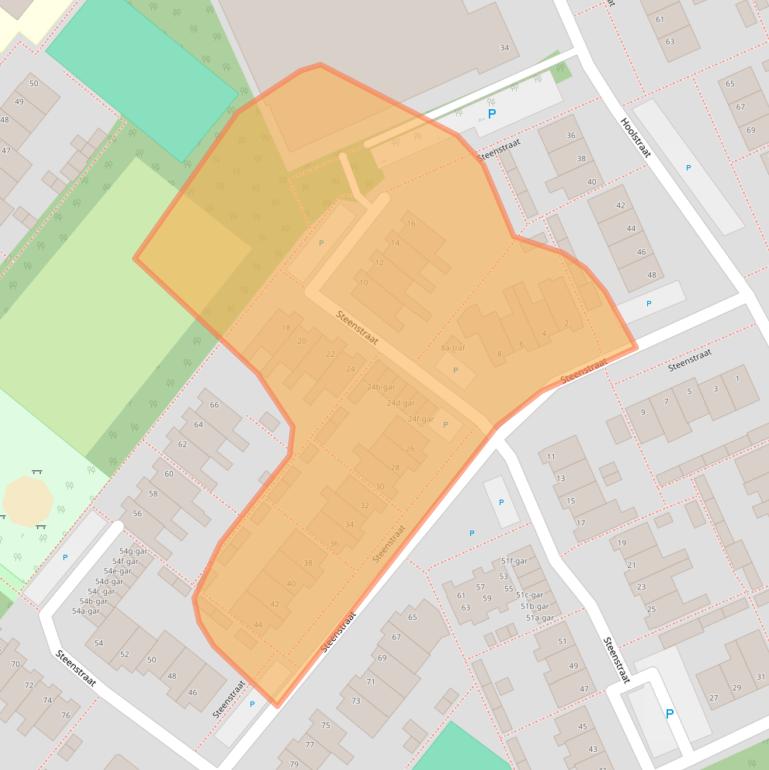 Kaart van postcodegebied 5521KT.
