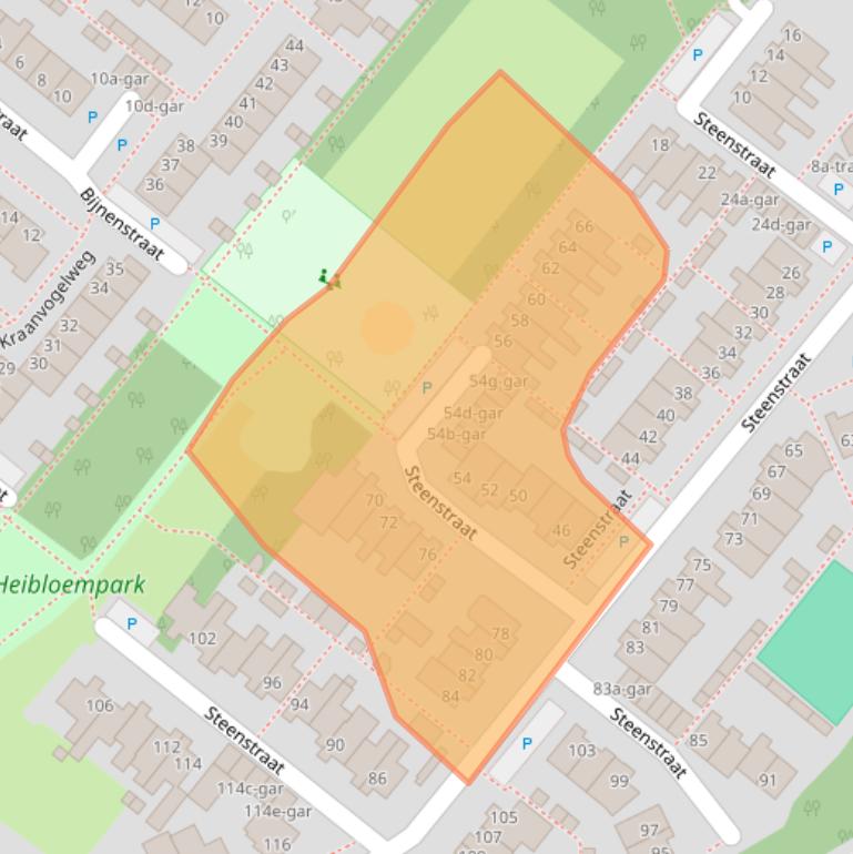 Kaart van postcodegebied 5521KV.