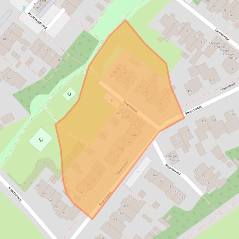 Kaart van postcodegebied 5521KX.