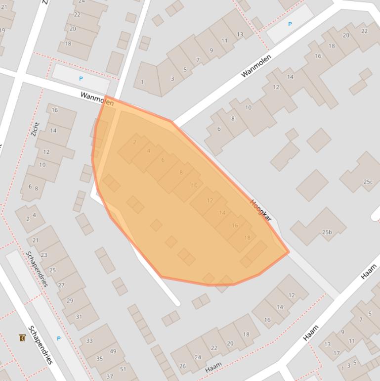 Kaart van postcodegebied 5521LL.