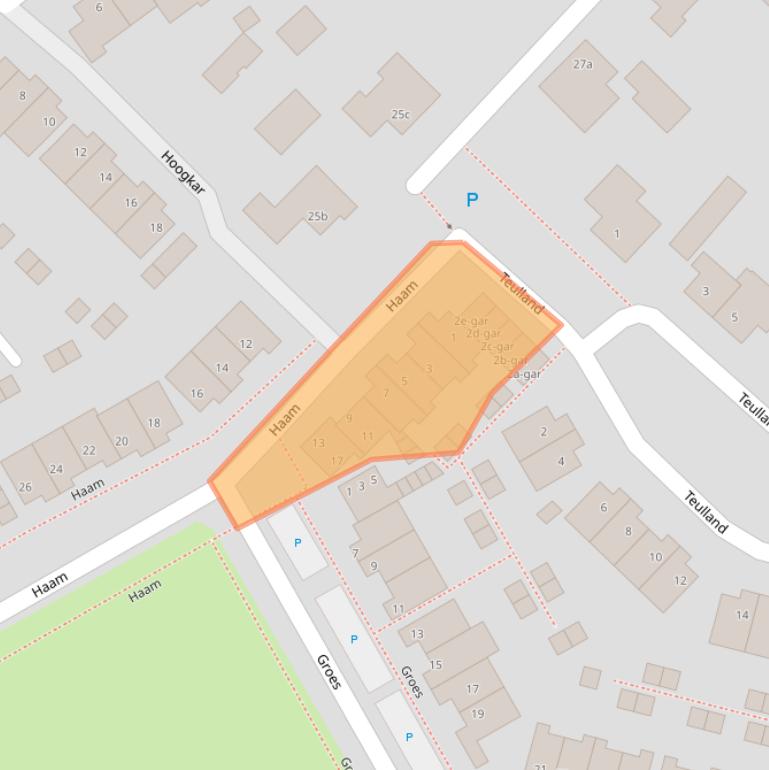 Kaart van postcodegebied 5521LP.