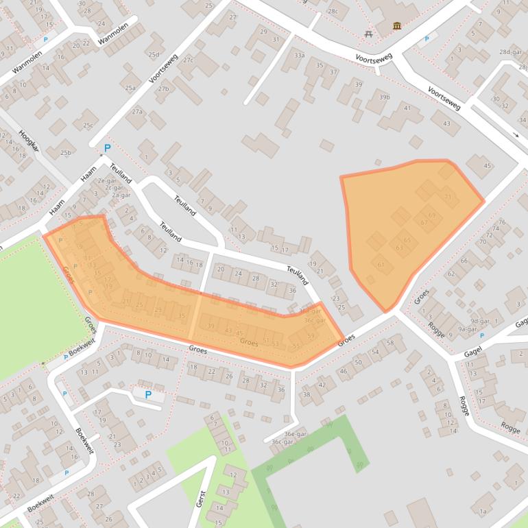 Kaart van postcodegebied 5521LV.