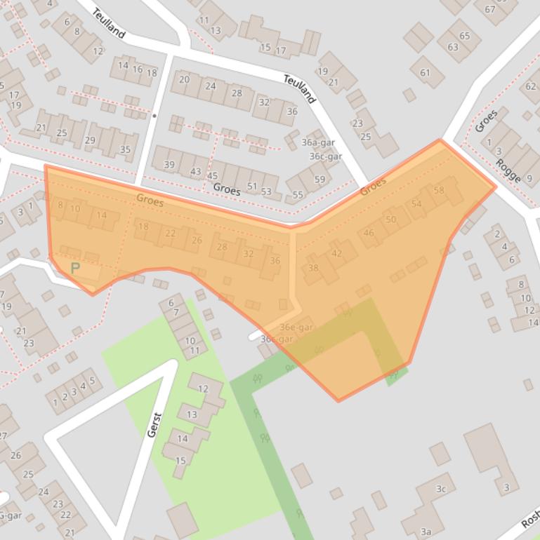 Kaart van postcodegebied 5521LX.
