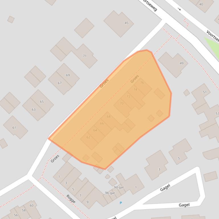 Kaart van postcodegebied 5521LZ.