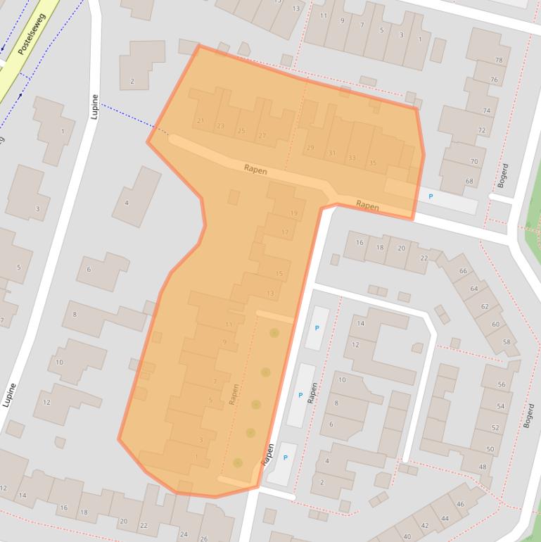 Kaart van postcodegebied 5521MA.