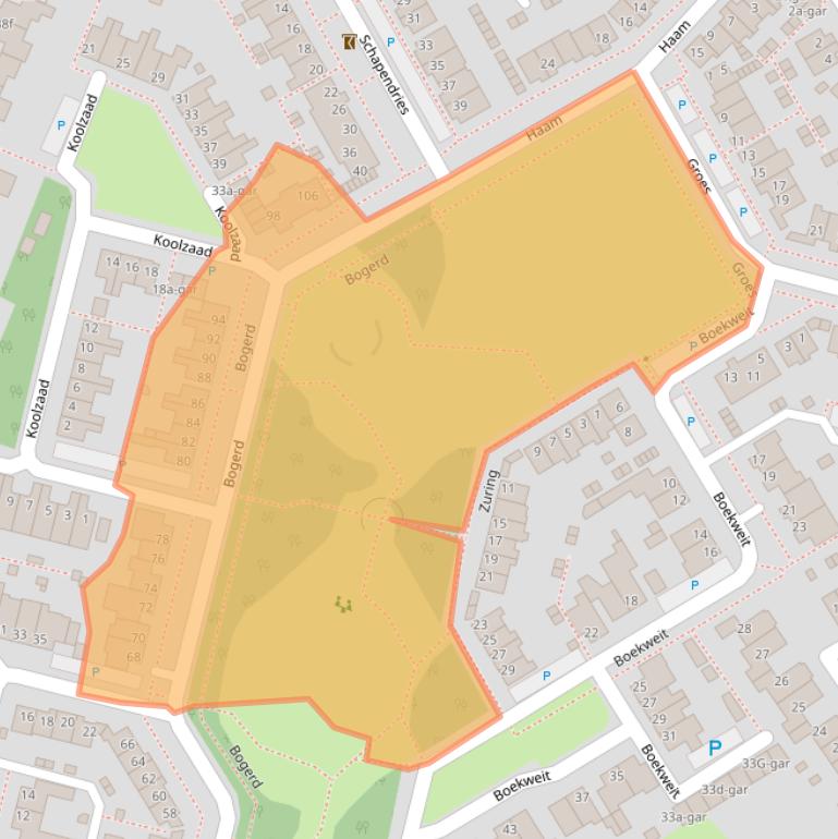 Kaart van postcodegebied 5521ML.