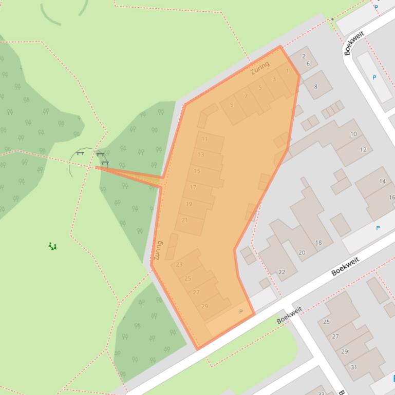Kaart van postcodegebied 5521MV.