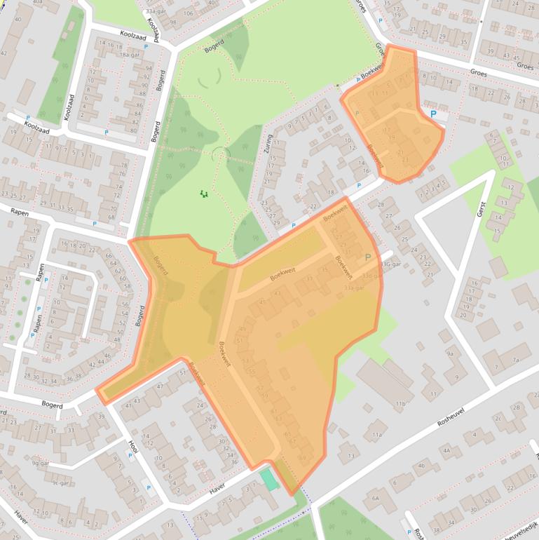 Kaart van postcodegebied 5521MX.