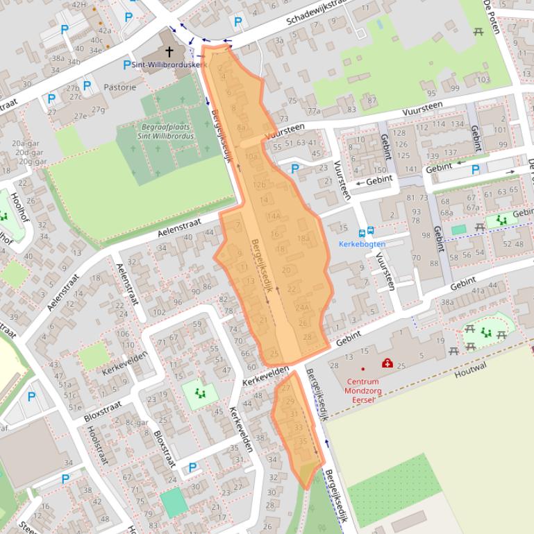 Kaart van postcodegebied 5521NA.