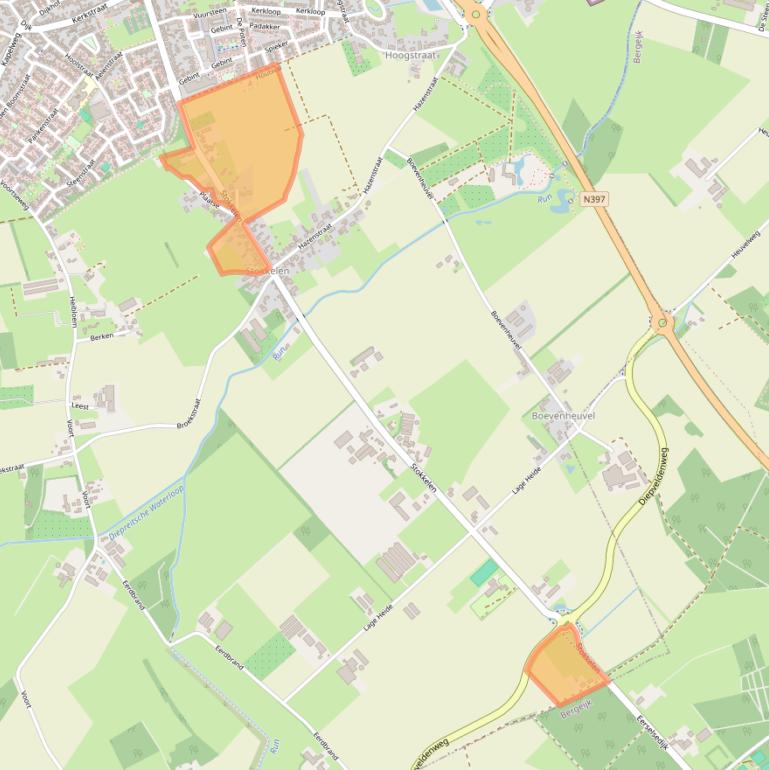 Kaart van postcodegebied 5521NB.