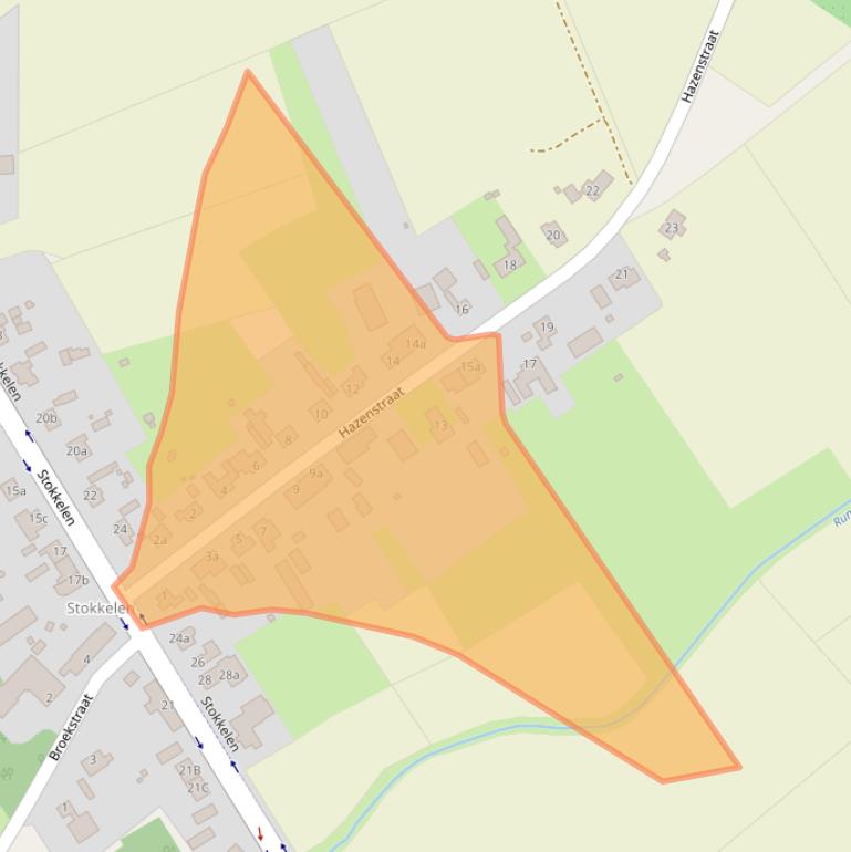 Kaart van postcodegebied 5521NH.