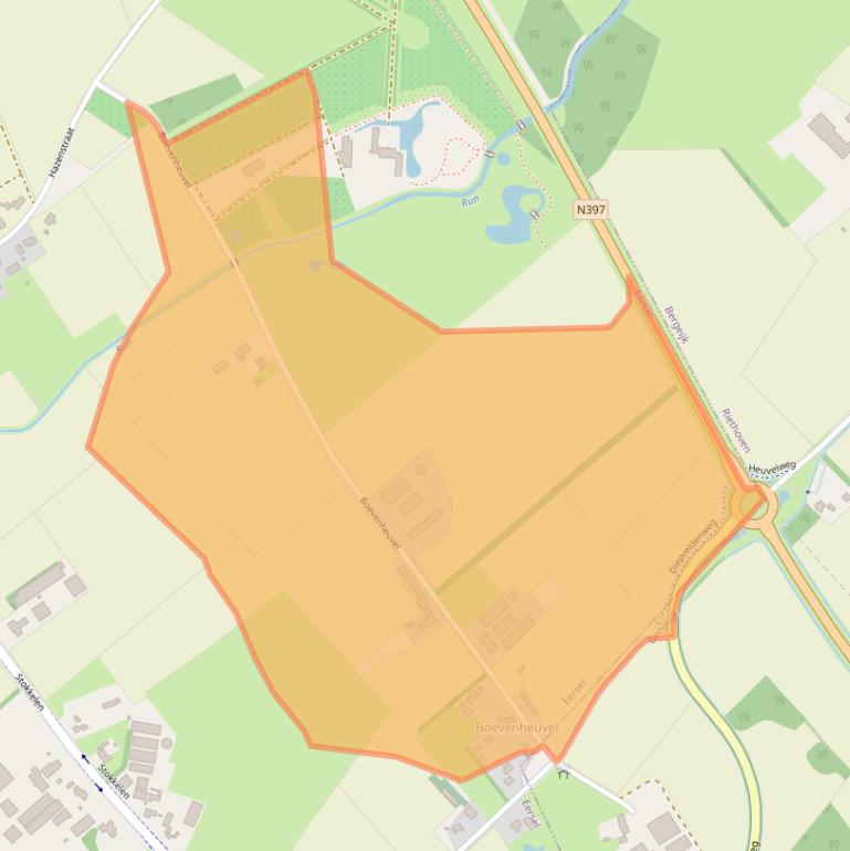 Kaart van postcodegebied 5521NL.