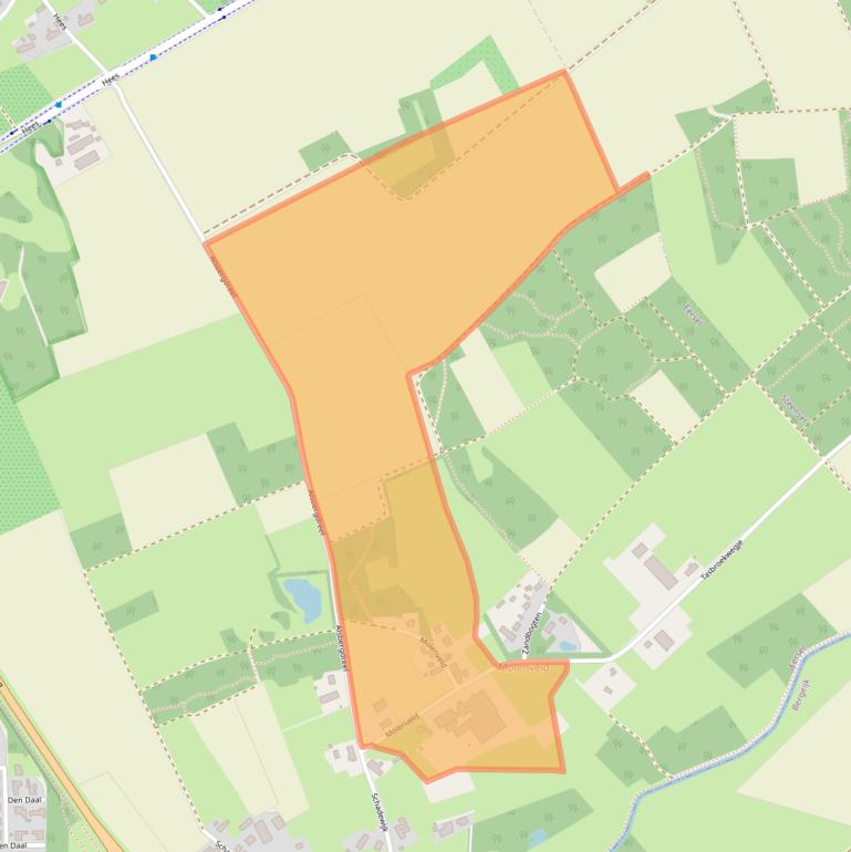 Kaart van postcodegebied 5521NP.