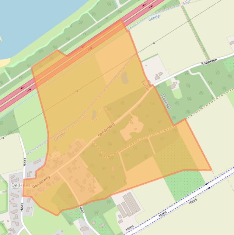 Kaart van postcodegebied 5521NX.