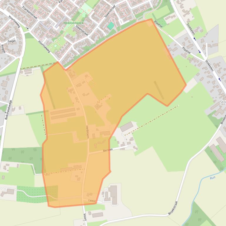 Kaart van postcodegebied 5521PA.