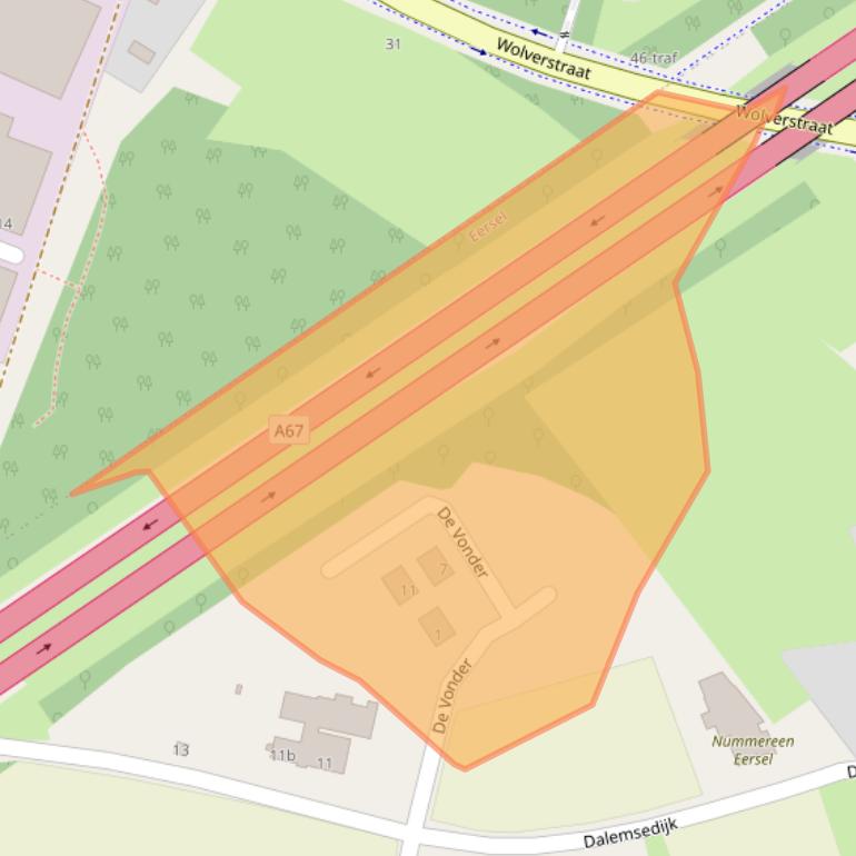 Kaart van postcodegebied 5521PD.